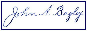 John A. Bagley signature