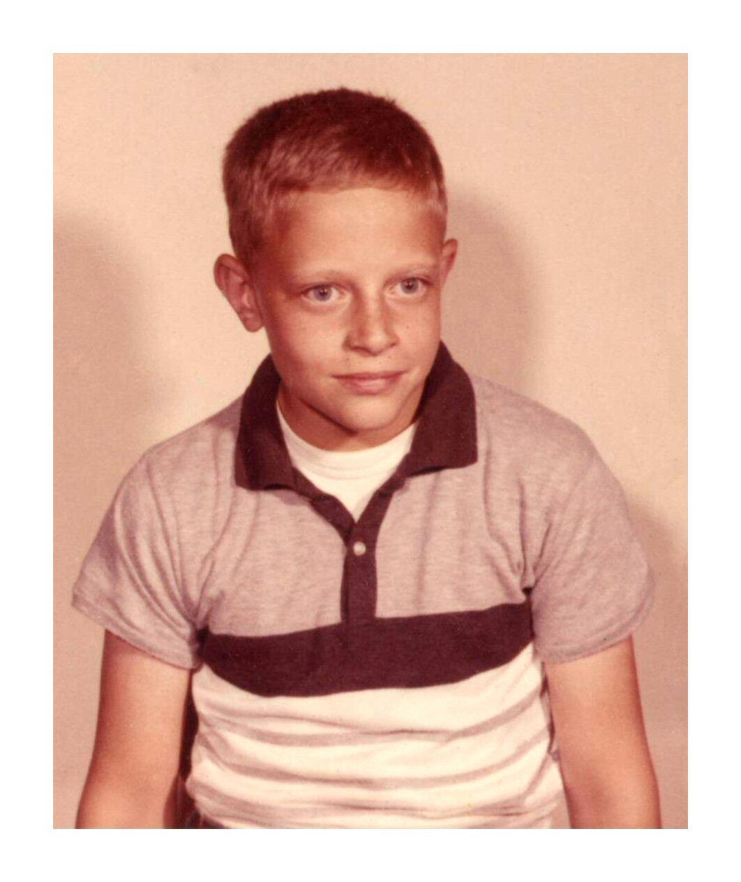 John W. Boshard, elementary years, late 1950s