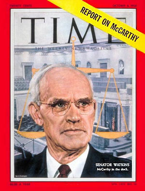 Sen. Arthur V. Watkins, Time Magazine, Oct 4, 1954