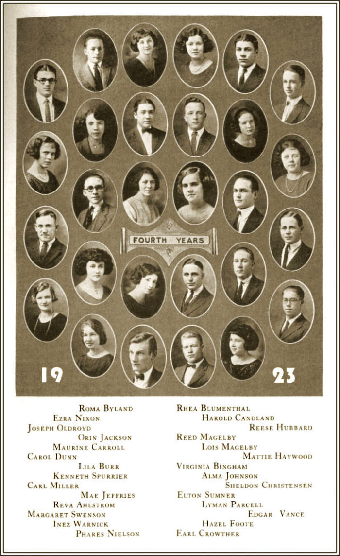 The Class of 1923 of Brigham Young High School