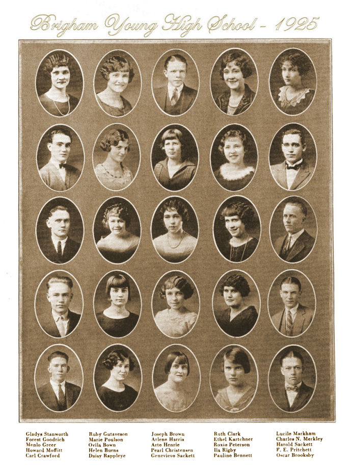 The Class of 1925 of Brigham Young High School