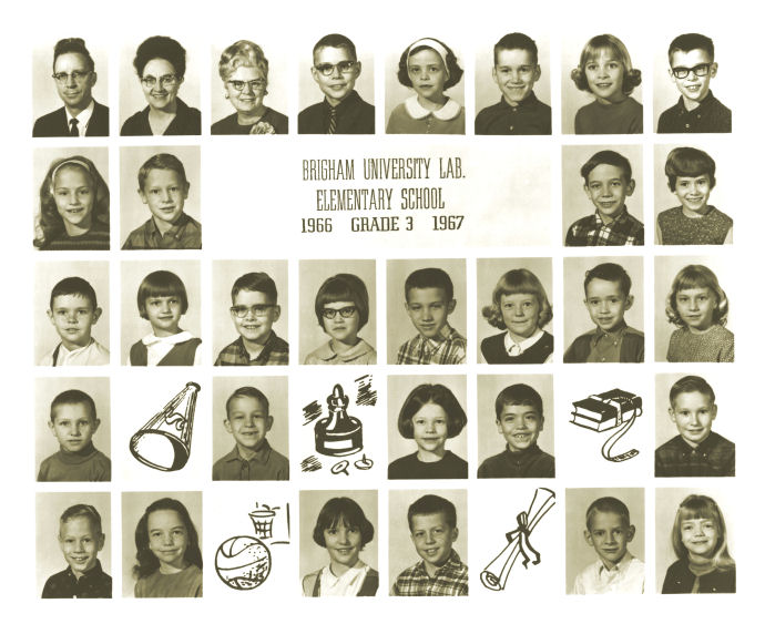 Class of 1976 in Third Grade, BYU Training School