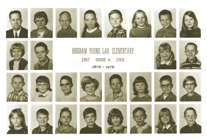 Class of 1976 in Fourth Grade, 1968, Last Year