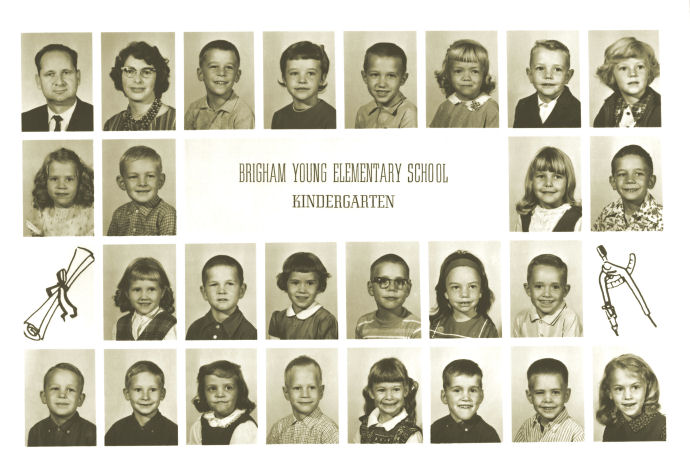 Class of 1976 in Kindergarten, BYU Training School