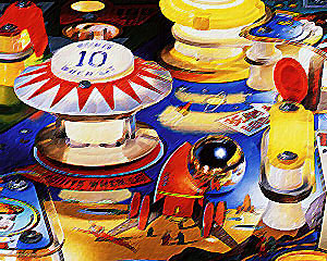 Pinball closeup