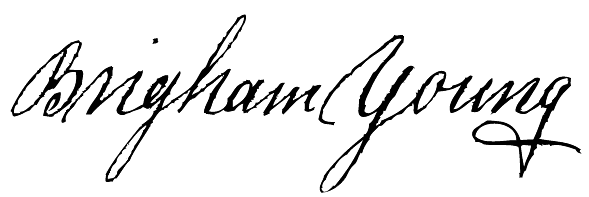 Signature of Brigham Young