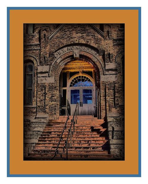 Brigham Young Academy Front Steps