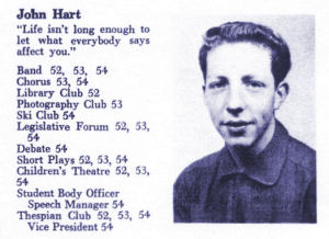 John A. Hart, ' 54, son of Anna B. Hart