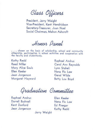 BYH Class of 1952 Graduation Program 4