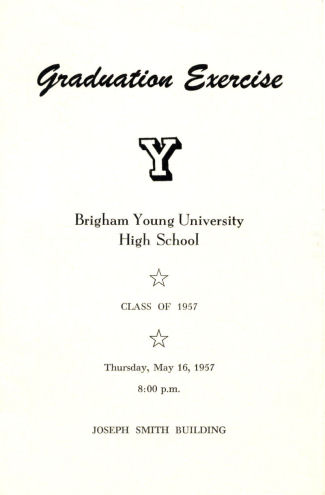 1957 BYH Graduation Program - 1
