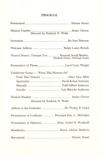 1957 BYH Graduation Program - 4