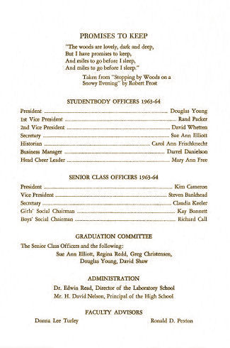 1964 BYH Graduation Program 2