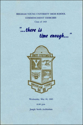 1965 BYH Graduation Program 1