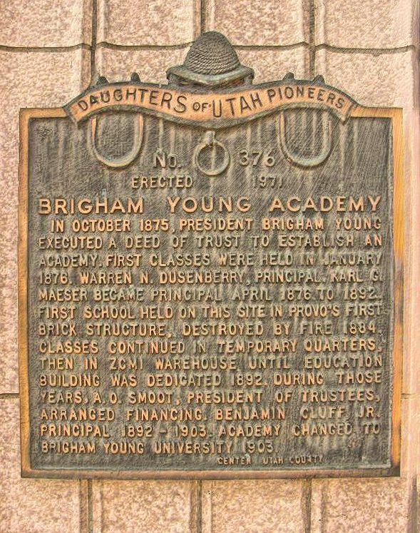 BYA Historical Plaque