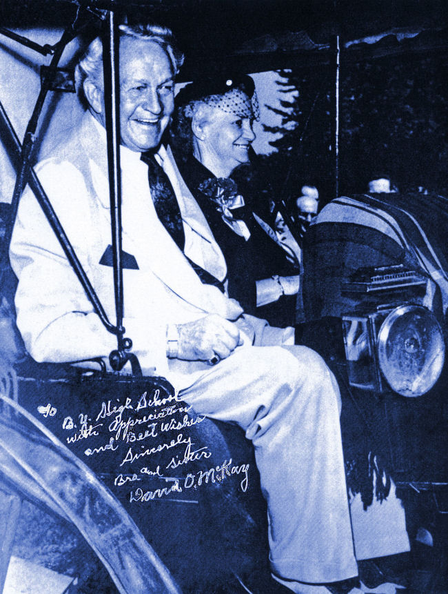 President David O. McKay and wife Emma Ray in 1957