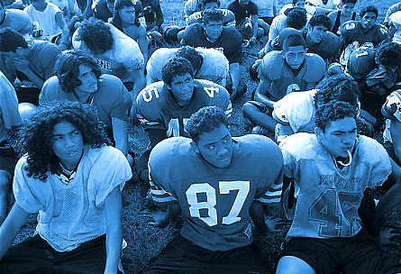 <b>Samoan high school football players today.</b>