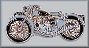 1950 Enfield Motorcycle Pin