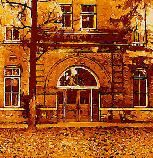 Front doors of the Arts Building