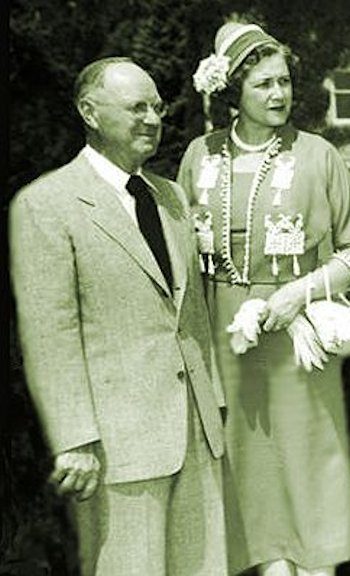 Pres. H. Aldous Dixon & Lucile Dixon at USU, 1953