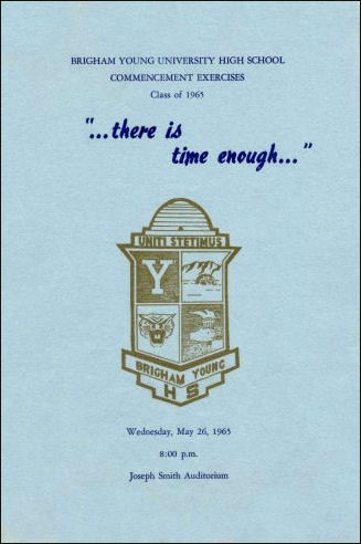 1965 BYH Graduation Program 1