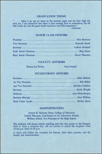 1965 BYH Graduation Program 2